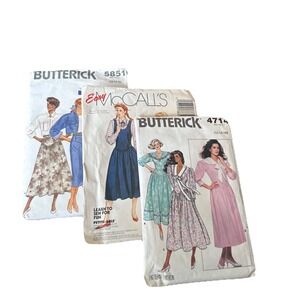Rare Butterick Pattern #5851 - Skirt (Size 12, 14 & 16) McCalls Same Sz 4714 W1
